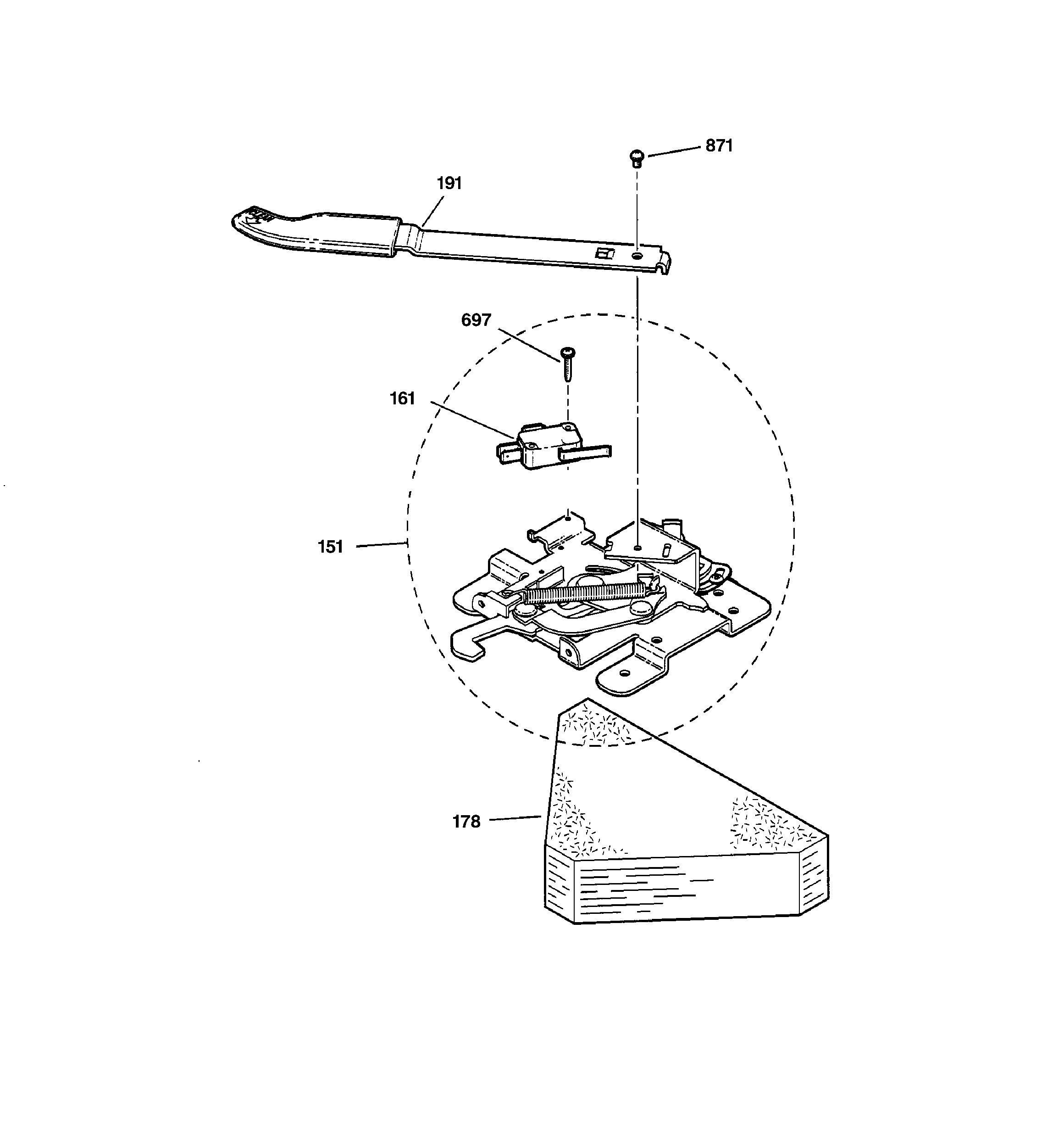 GE JBP70BC1WH door lock diagram
