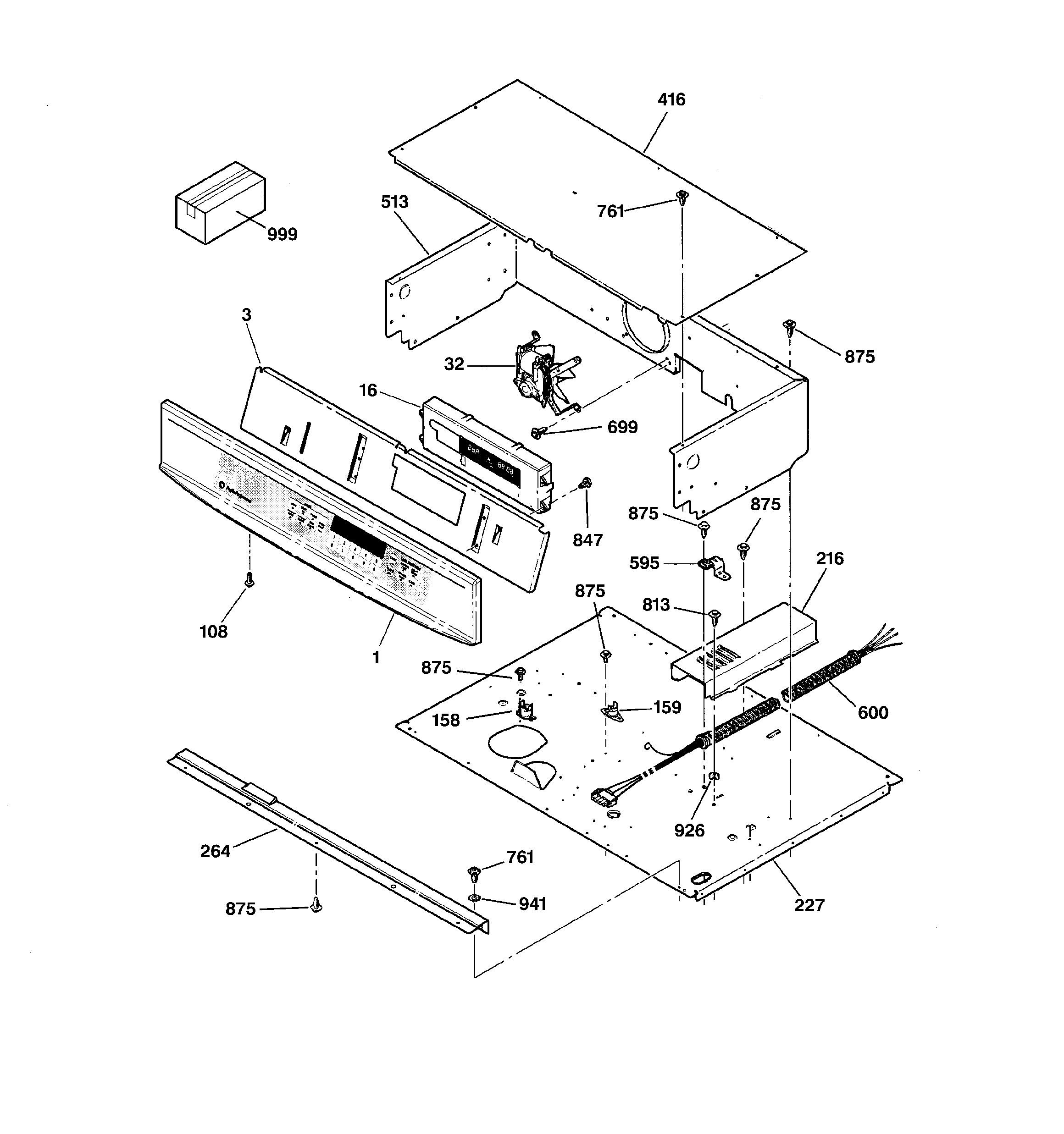 GE JT910WA3WW control panel diagram