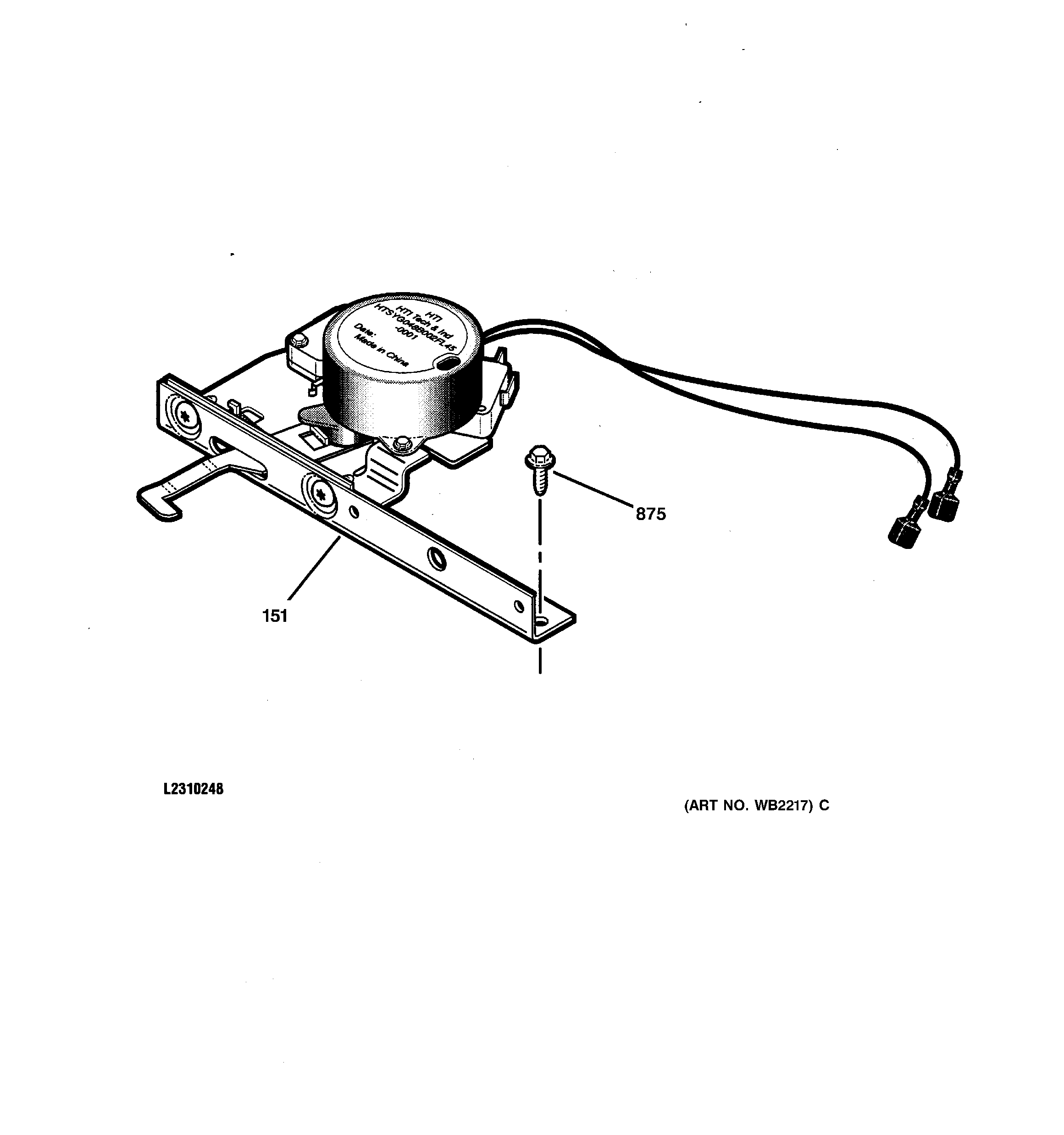 GE JTP18AA3AA door lock diagram