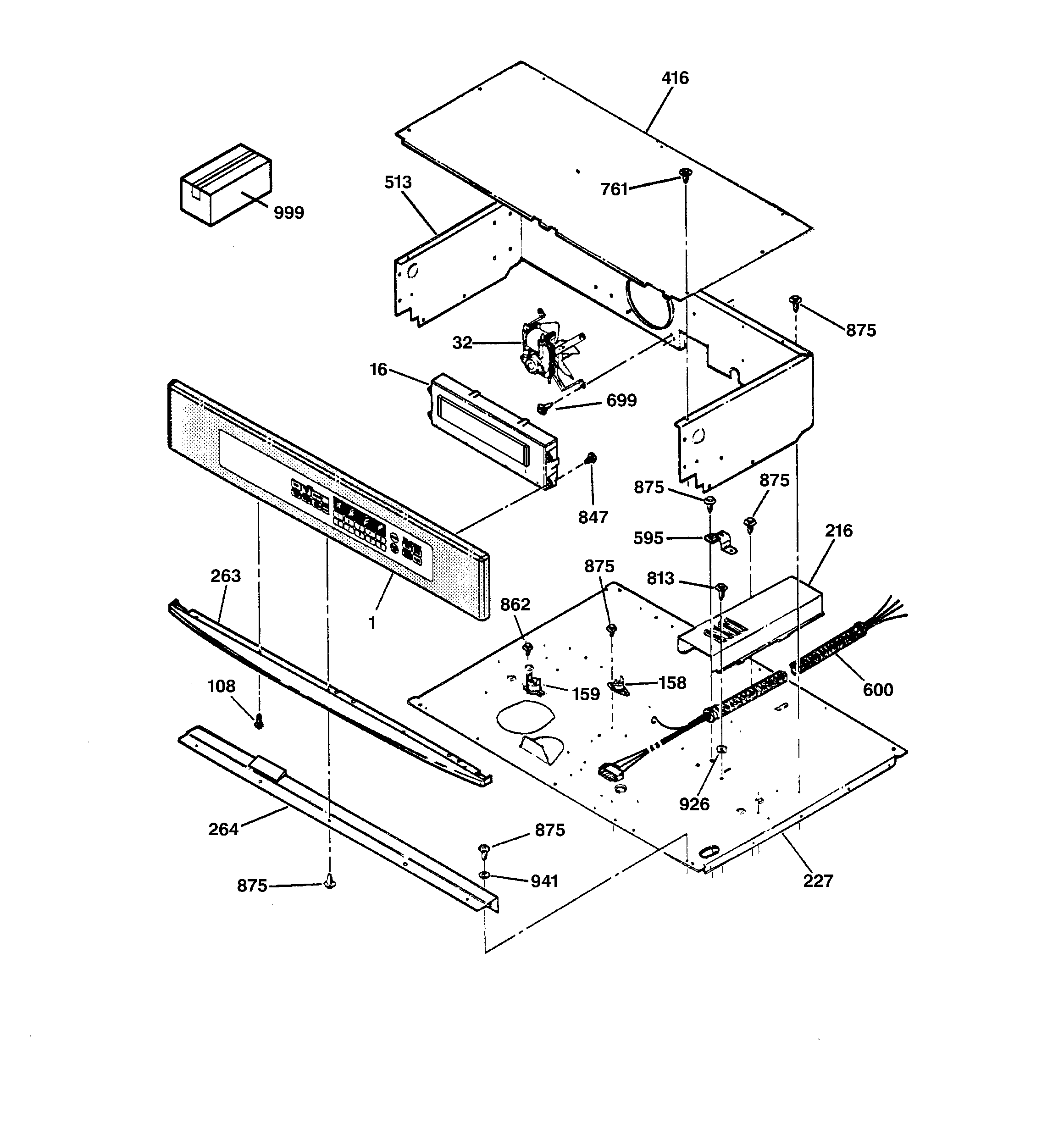 GE JT950SA3SS control panel diagram