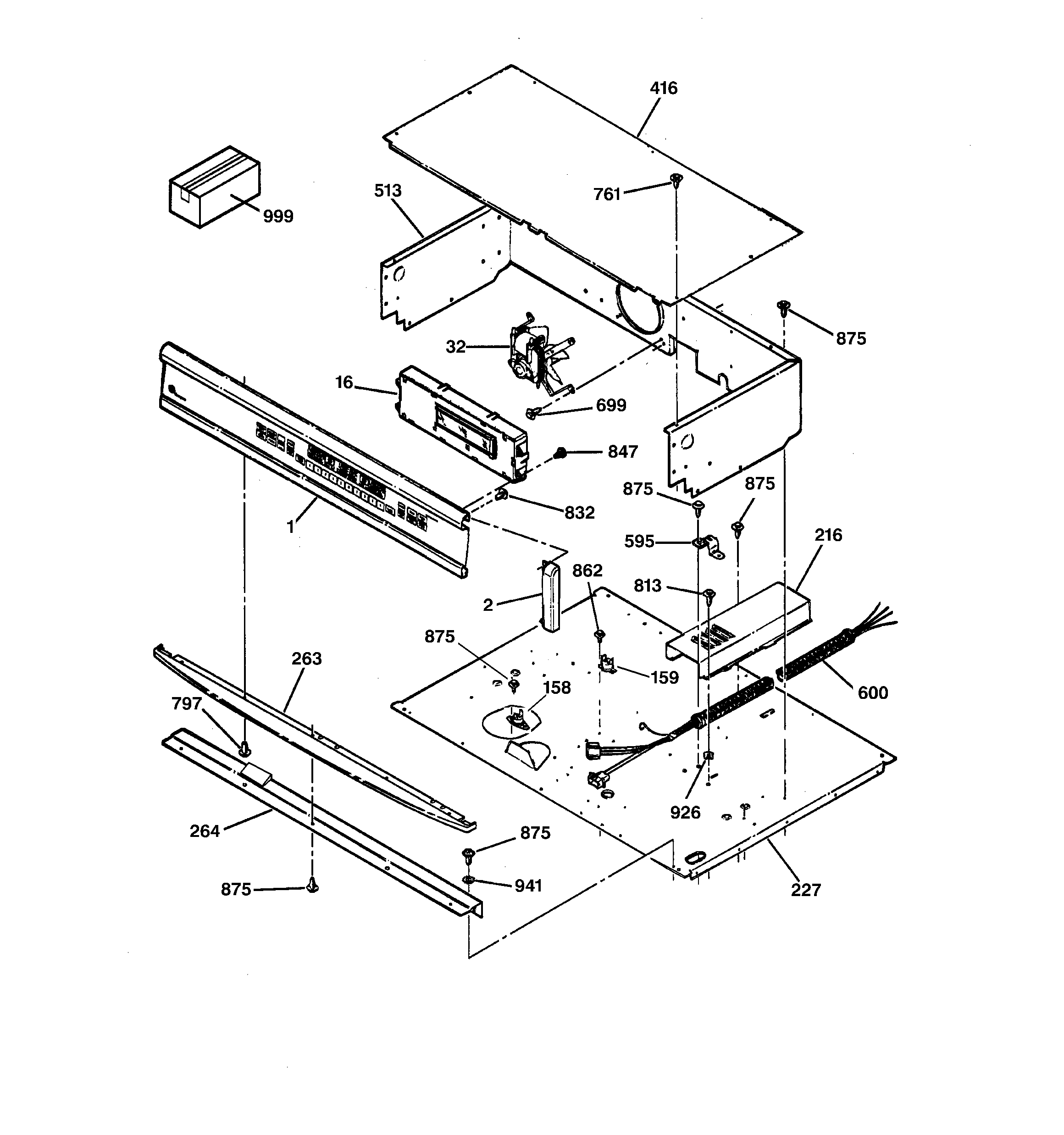 GE ZET737BA3BB control panel diagram