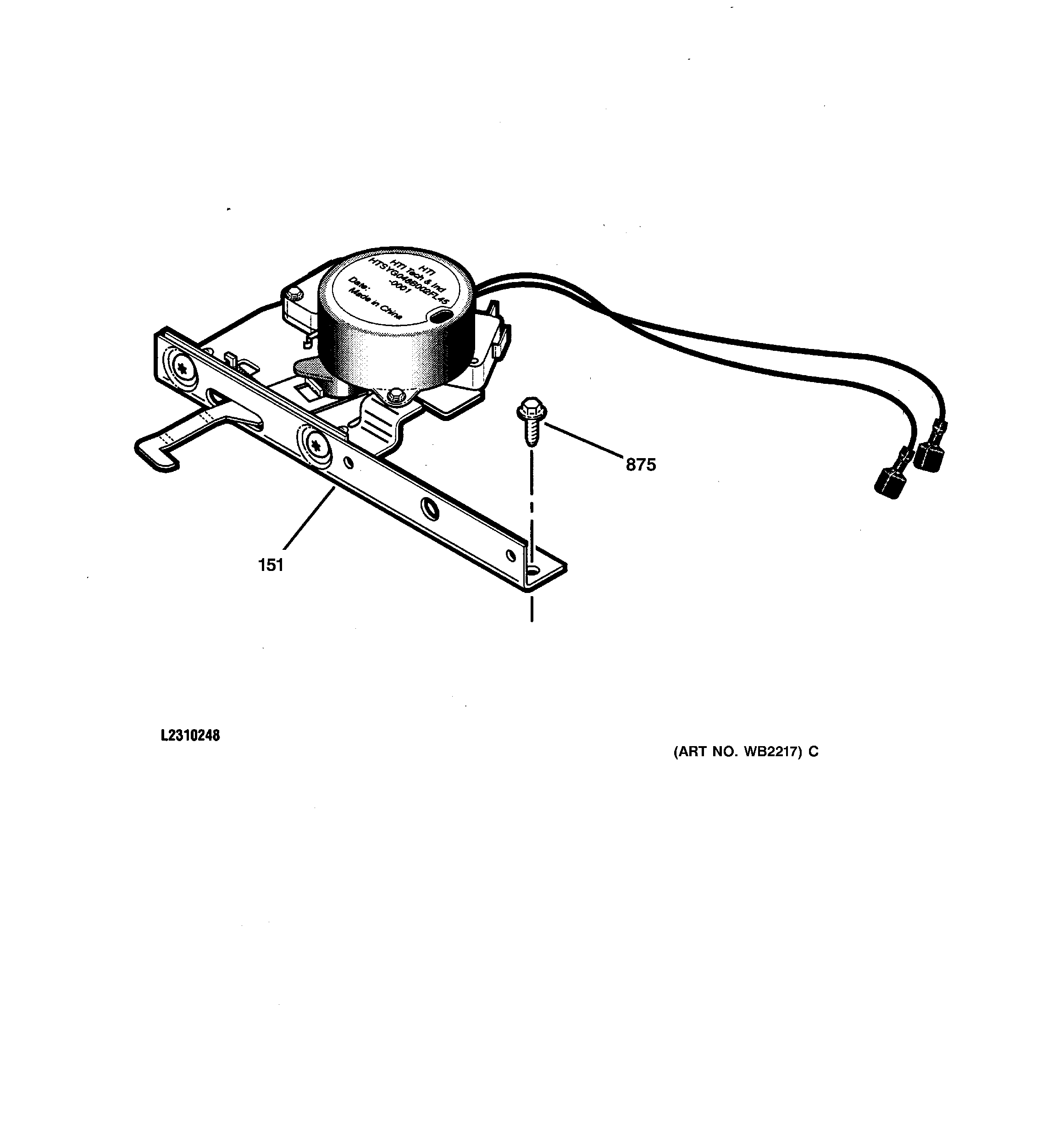 GE JCT910SA3SS door lock diagram