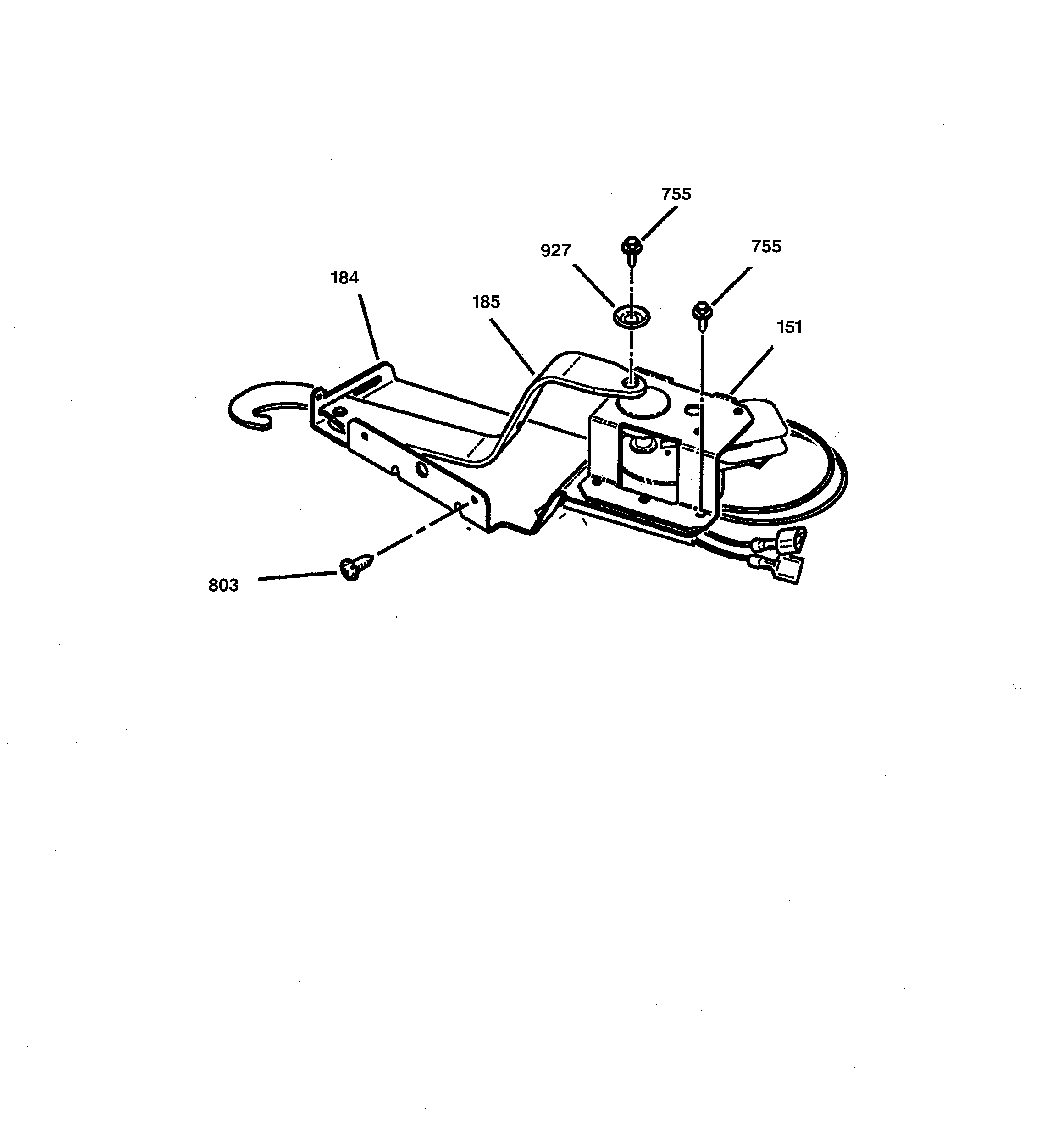 GE JKP18WA3WW door lock diagram