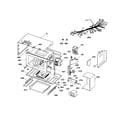 GE JTP95WA3WW microwave body diagram