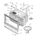 GE JTP95WA3WW microwave inclosurer diagram