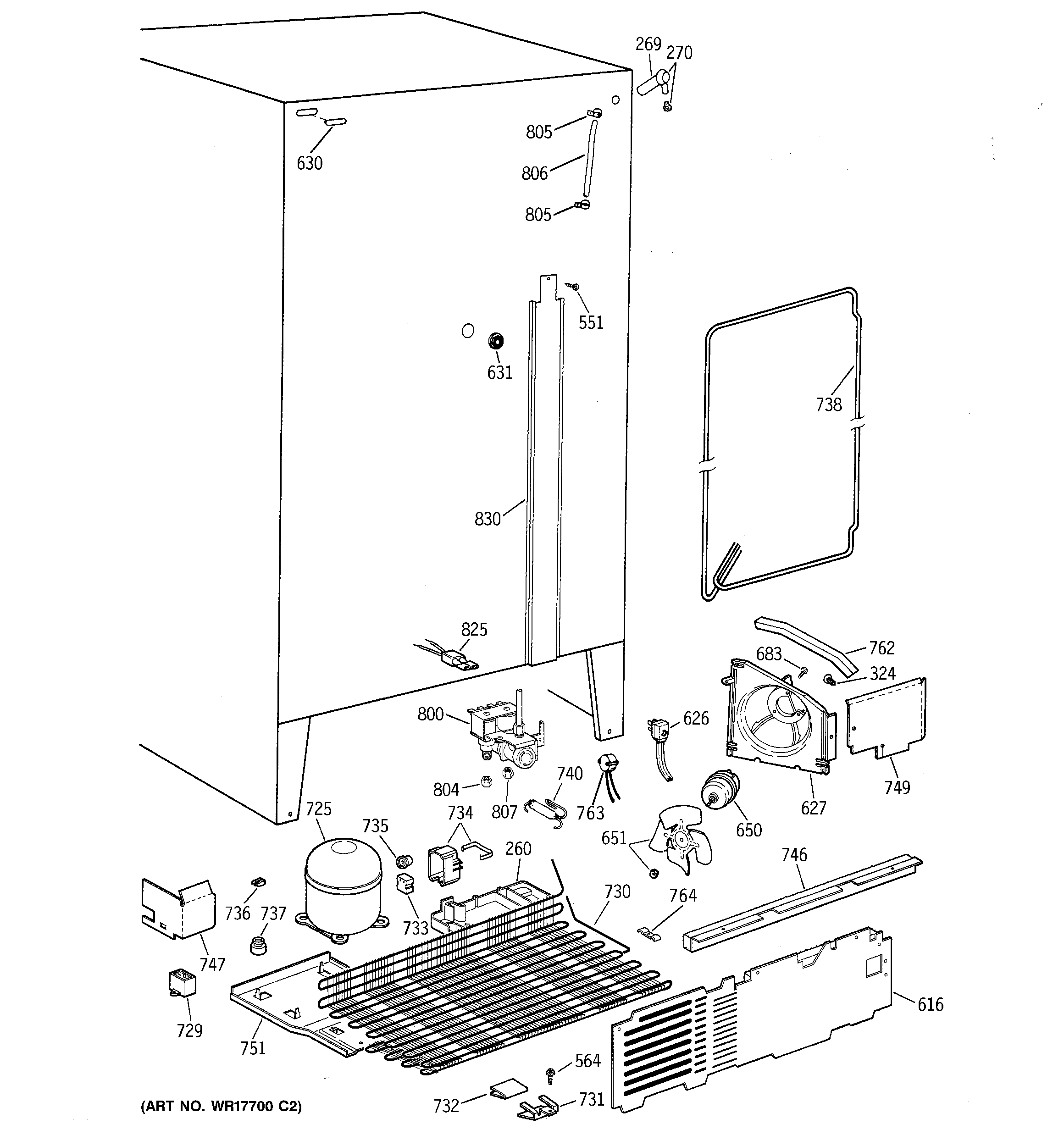 GE TFCW27FRBWH unit diagram