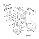 GE GCG1540F0SS frame parts diagram