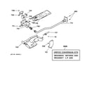 GE DNSR475GY2AA gas valve & burner assembly diagram