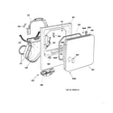 GE DSXR453EV2WW front panel & door diagram