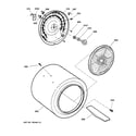 GE DSXR453EV2WW drum diagram