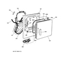 GE DPSR473GW1WW front panel & door diagram