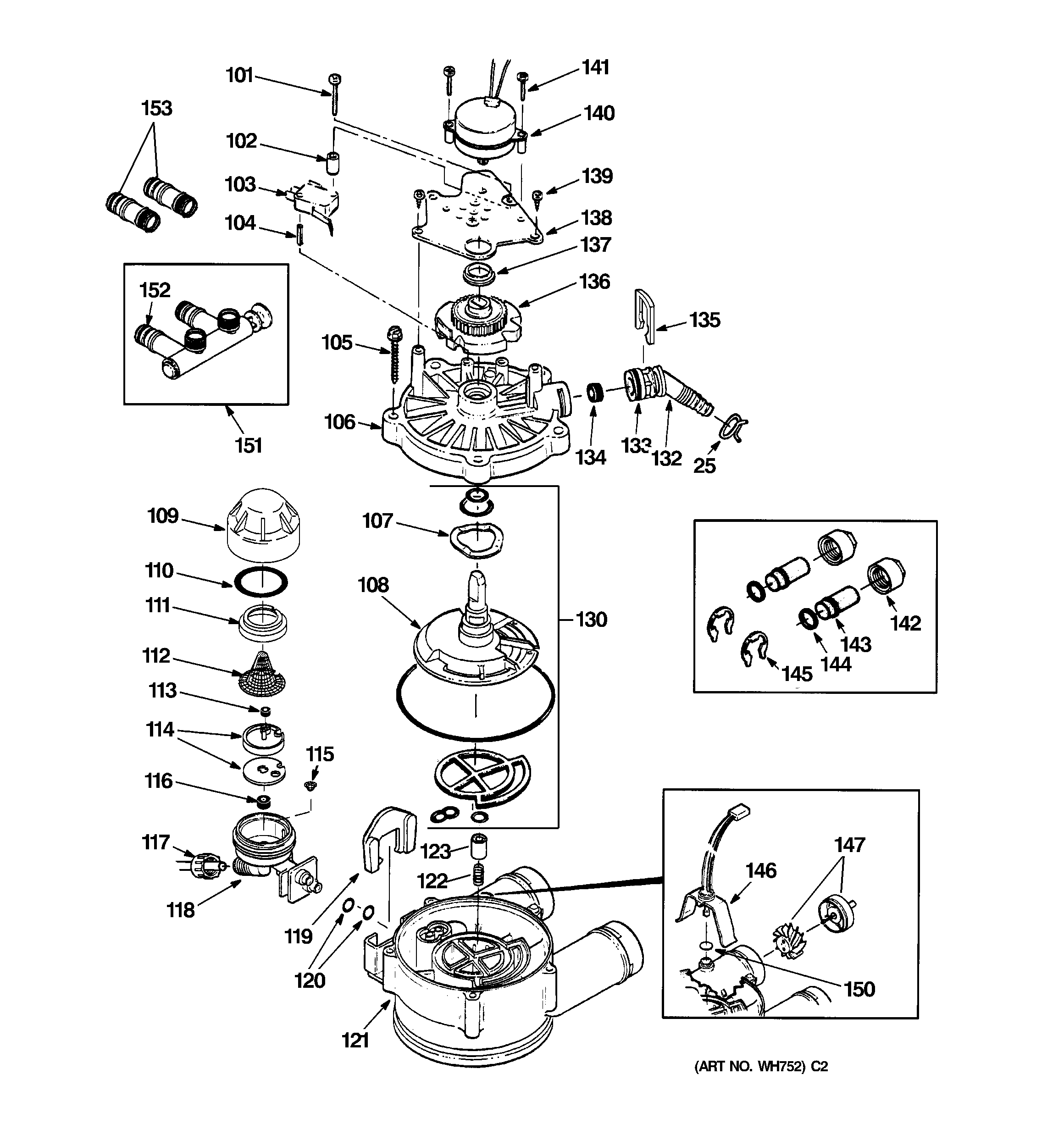 GE GXSF39B01 pump diagram