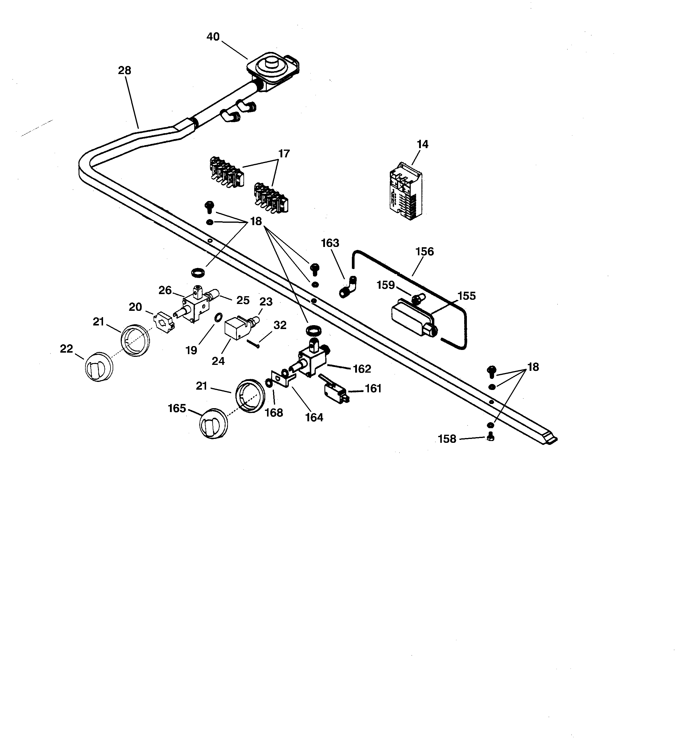 GE ZGU36N4RD1SS manifold & controls diagram