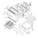 GE EGR3000ED0CC door & drawer parts diagram