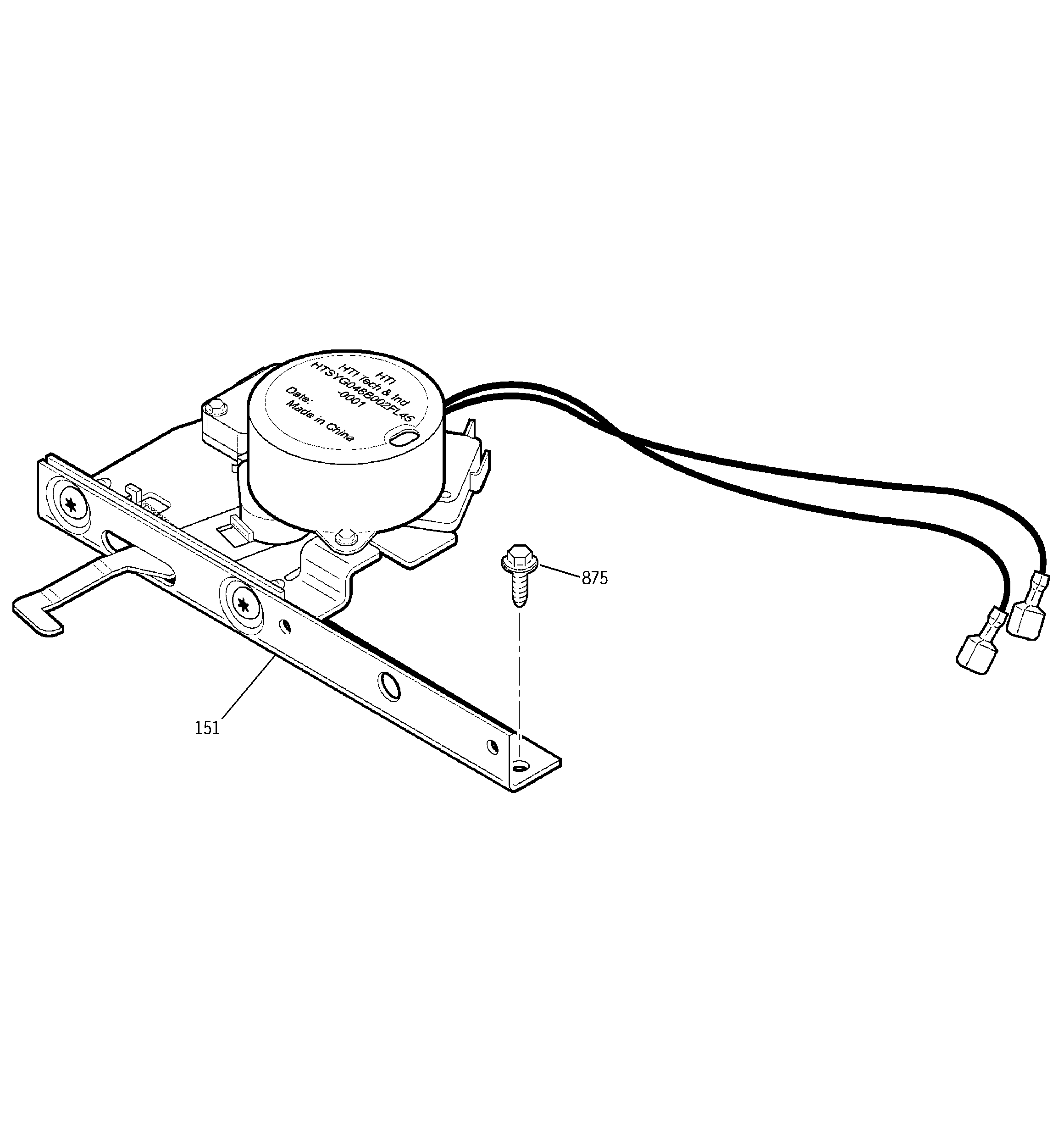 GE JTP47SC2SS door lock diagram