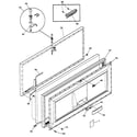 GE FCM25DMAWH freezer door diagram