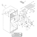 GE GTS18DBMALAA freezer section diagram
