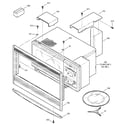 GE JTP95BA4BB microwave enclosurer diagram