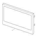 GE JTP95BA5BB microwave door diagram