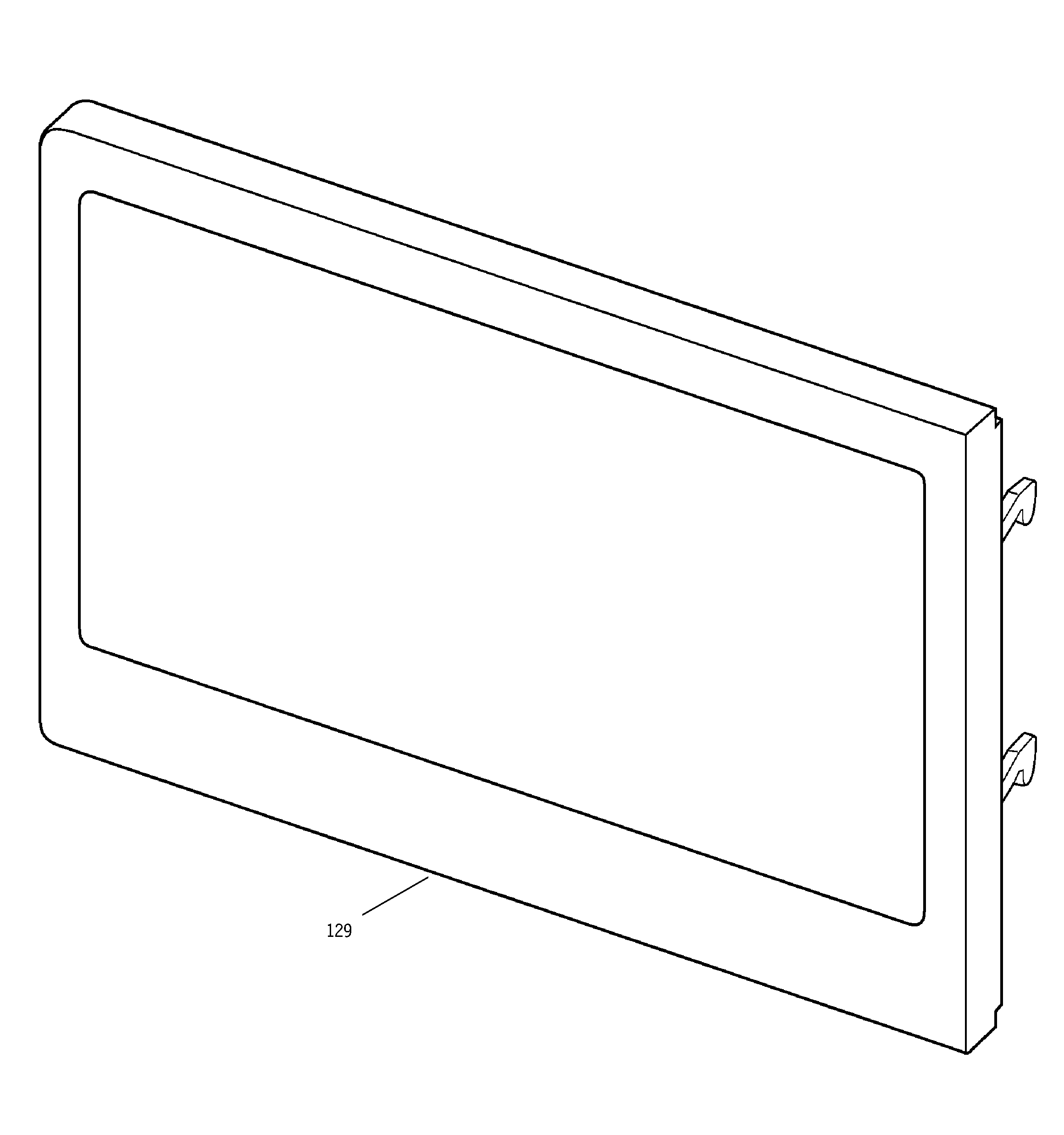 GE JTP95BA6BB microwave door diagram