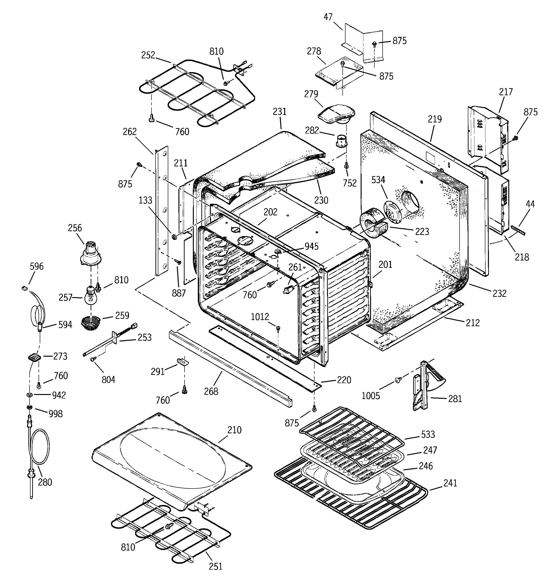 GE JCTP18WA4WW body parts diagram