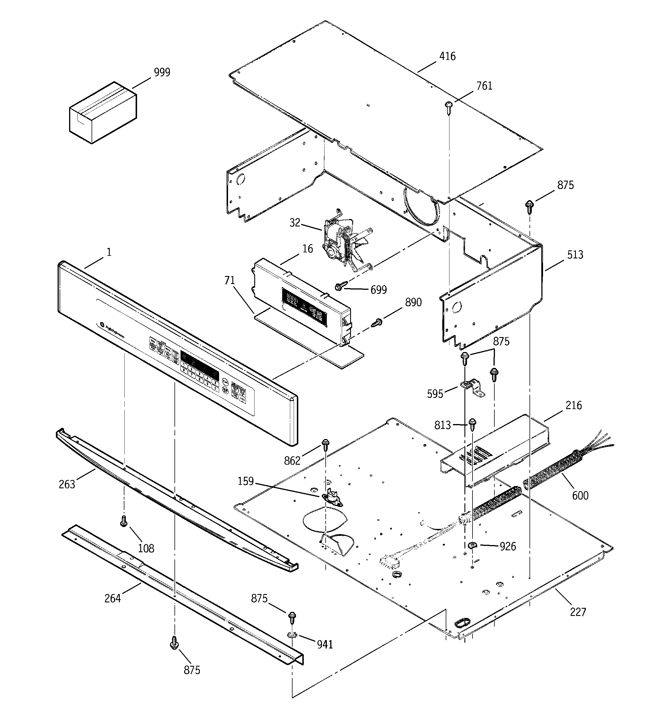 GE JCT910SA4SS control panel diagram