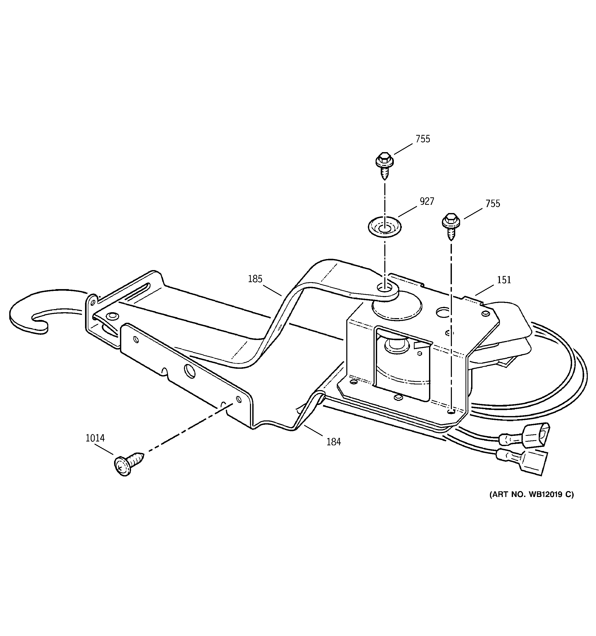 GE JK950WA3WW door lock diagram