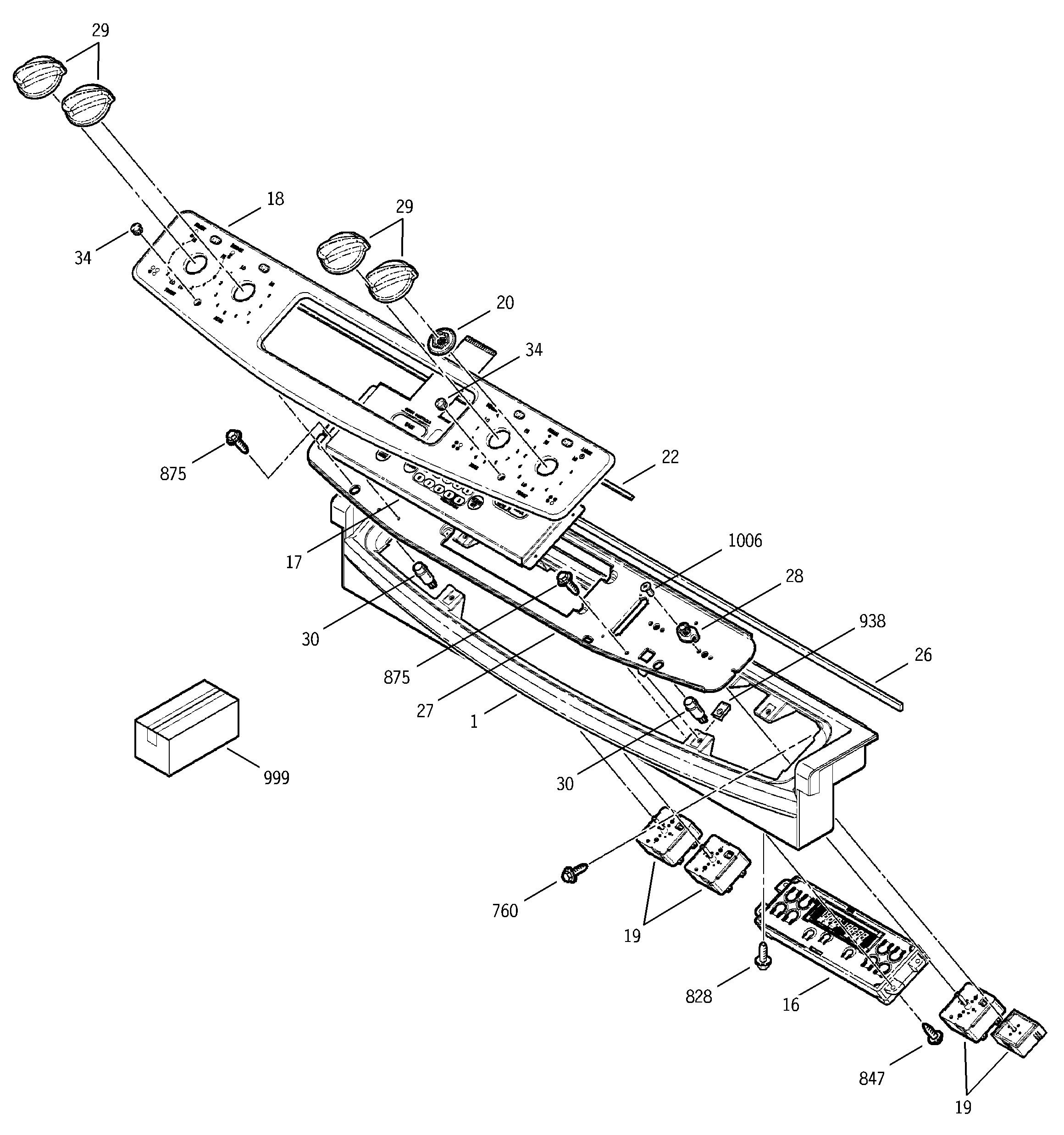 GE JSP46BD2BB control panel diagram