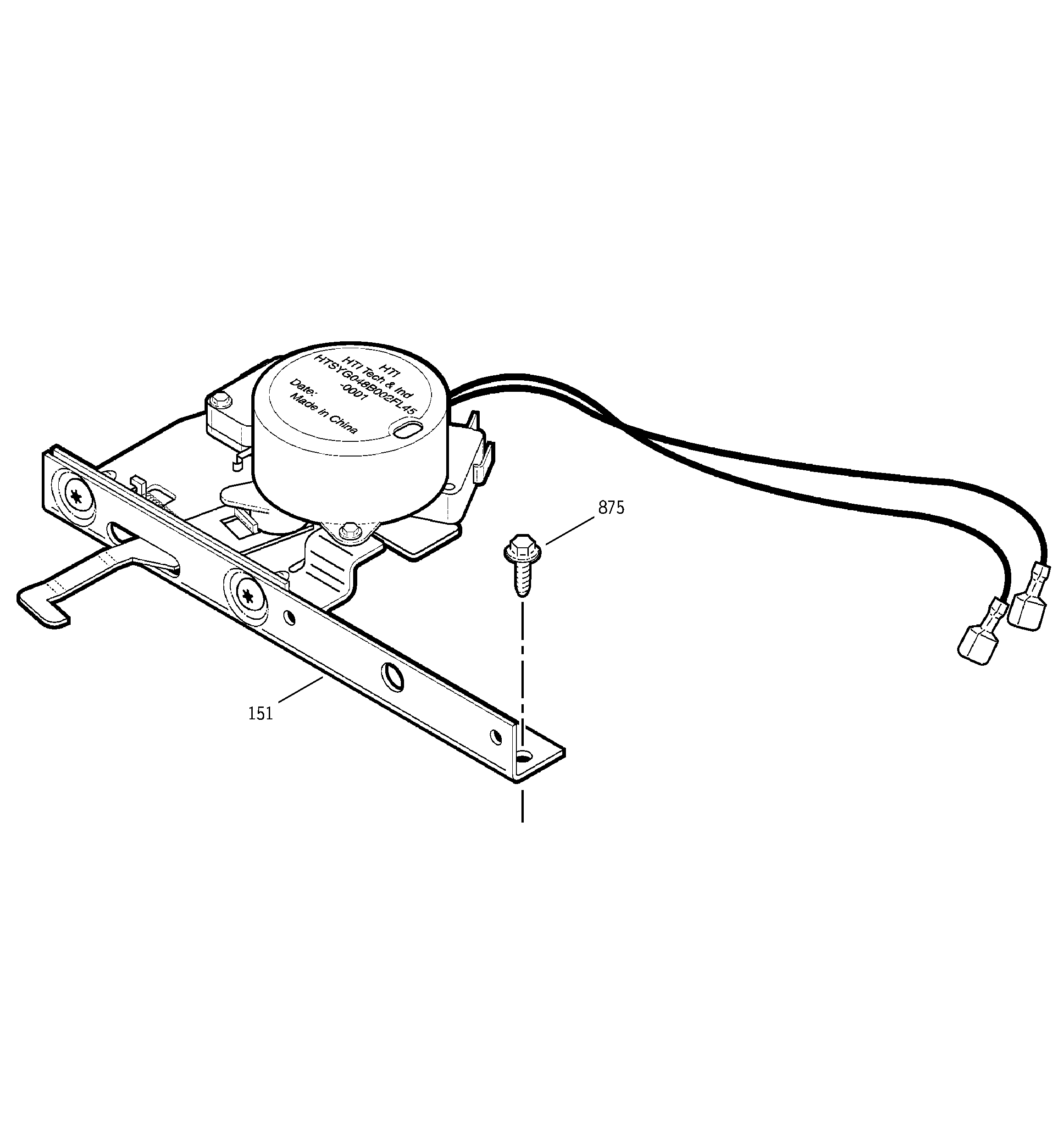 GE JSP46BD2BB door lock diagram