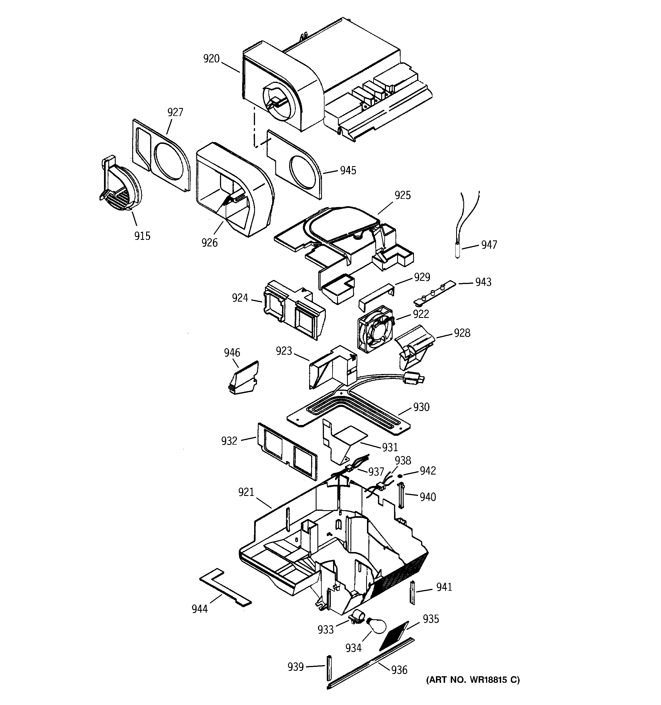 GE PSC23NGMBBB custom cool diagram