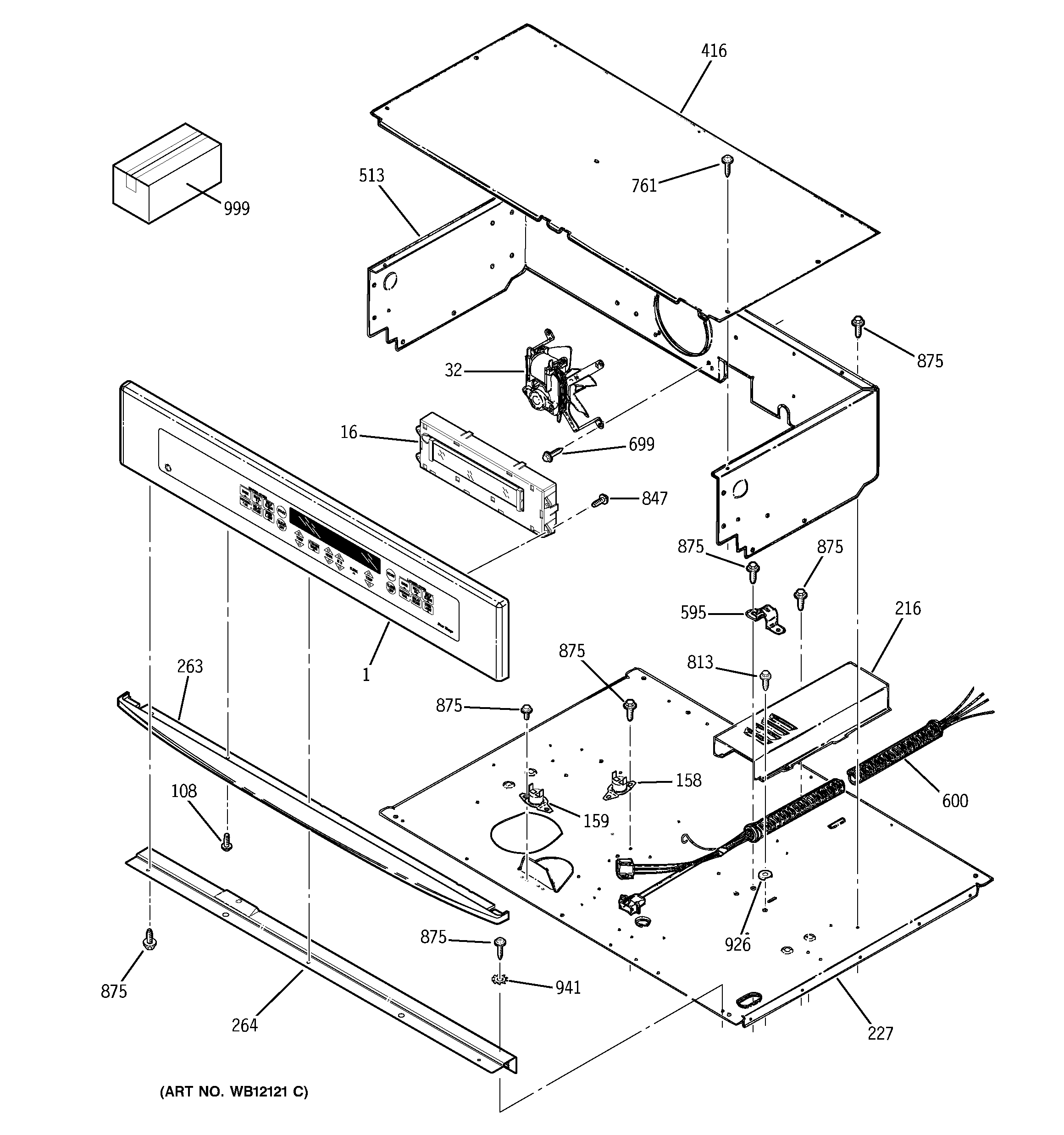 GE JTP47SC3SS control panel diagram