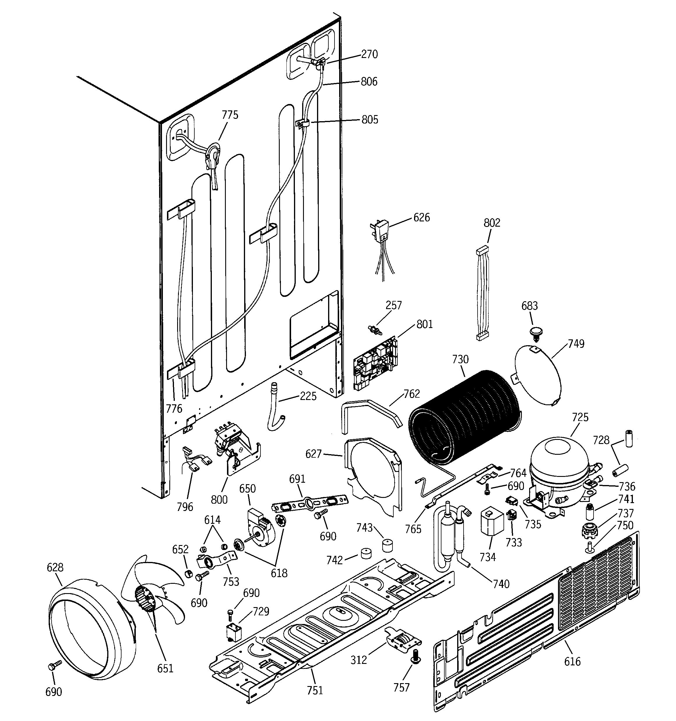 GE PSI21MGMBCC unit parts diagram