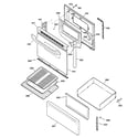 GE JBS27WC2WW door & drawer parts diagram