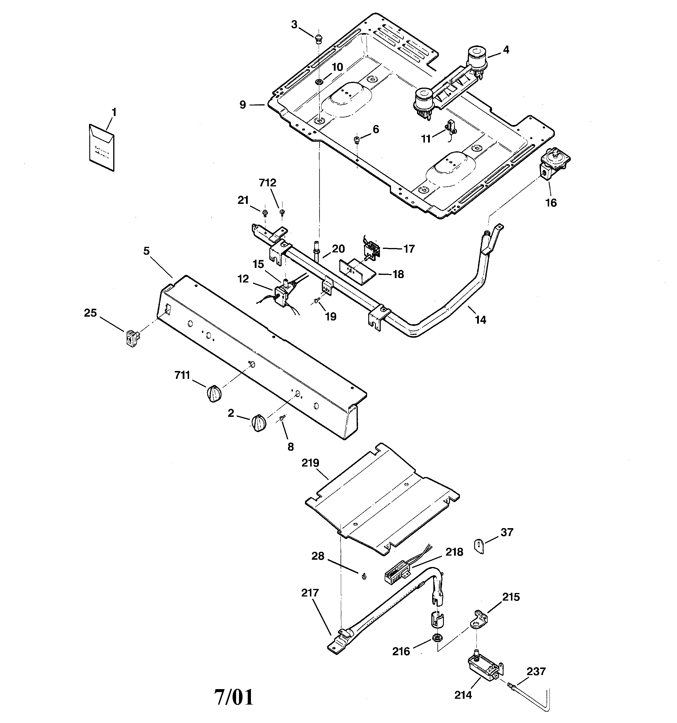 GE JGBC20WEA3WW gas & burner parts diagram