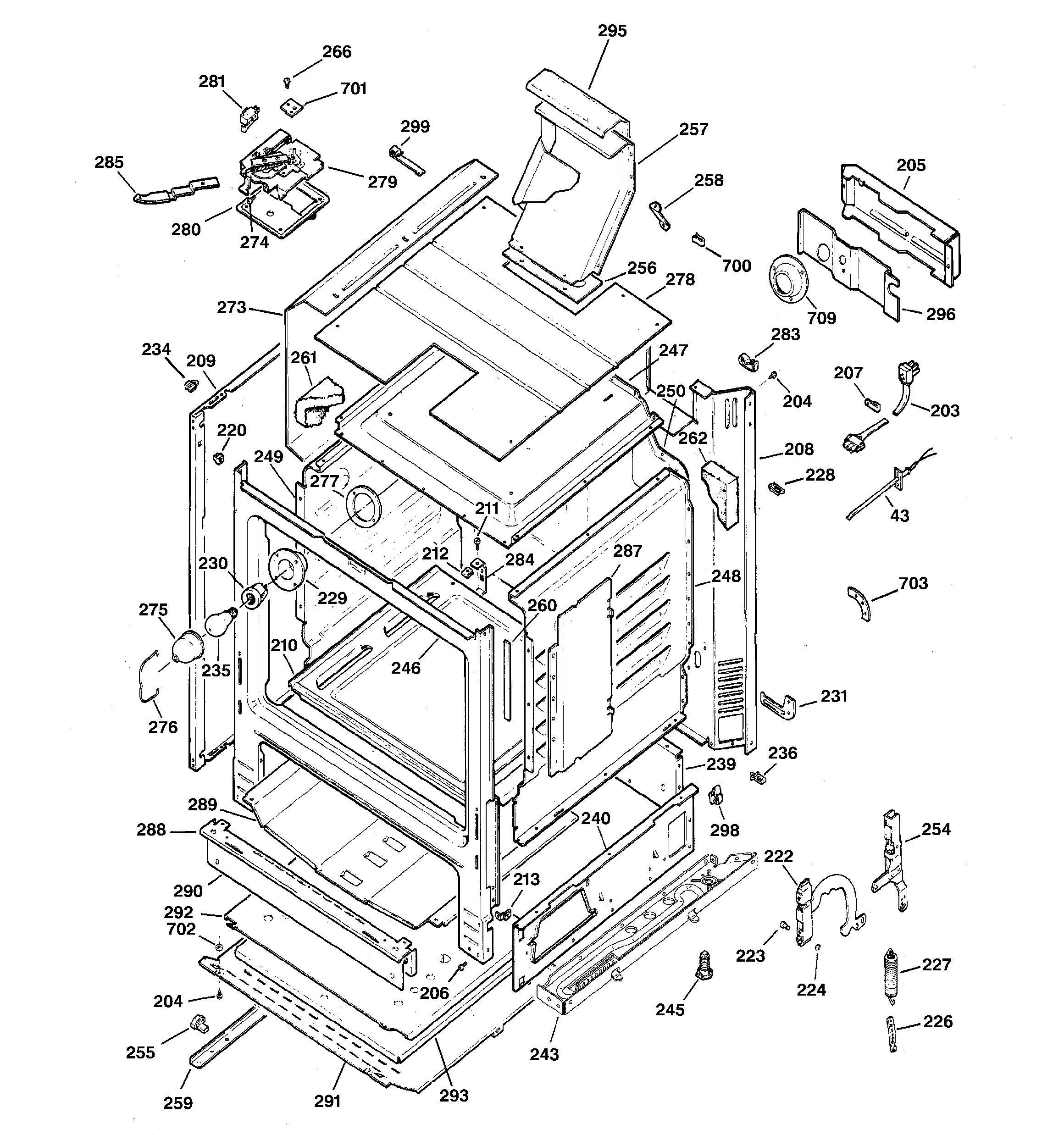 GE JGBP35DED1WW body parts diagram