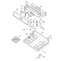 GE JGBS22BEA3AD control panel & cooktop diagram