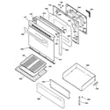 GE JGBP26BEA4AD door & drawer parts diagram