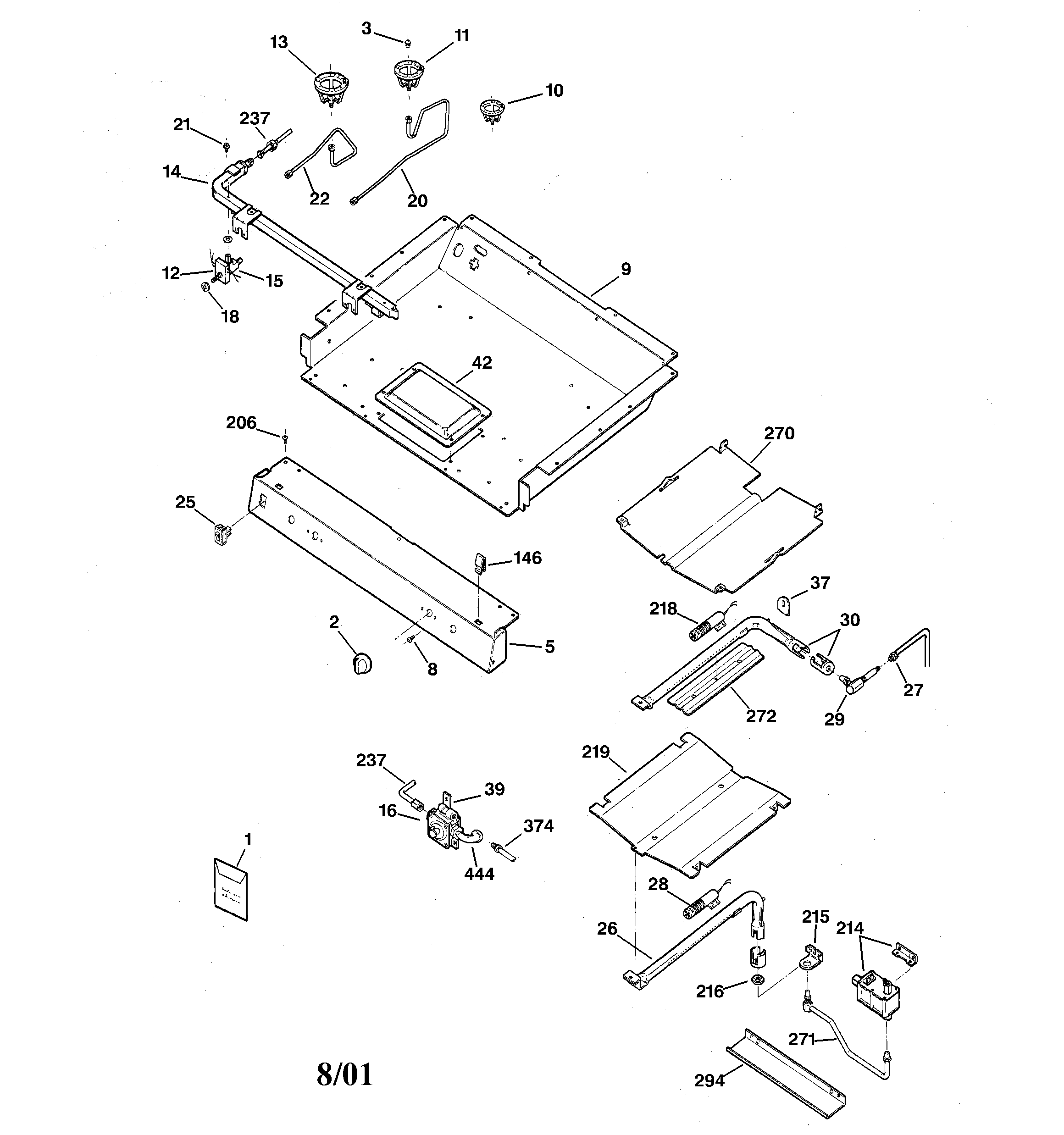 GE JGBP31WEC3WW gas burner parts diagram