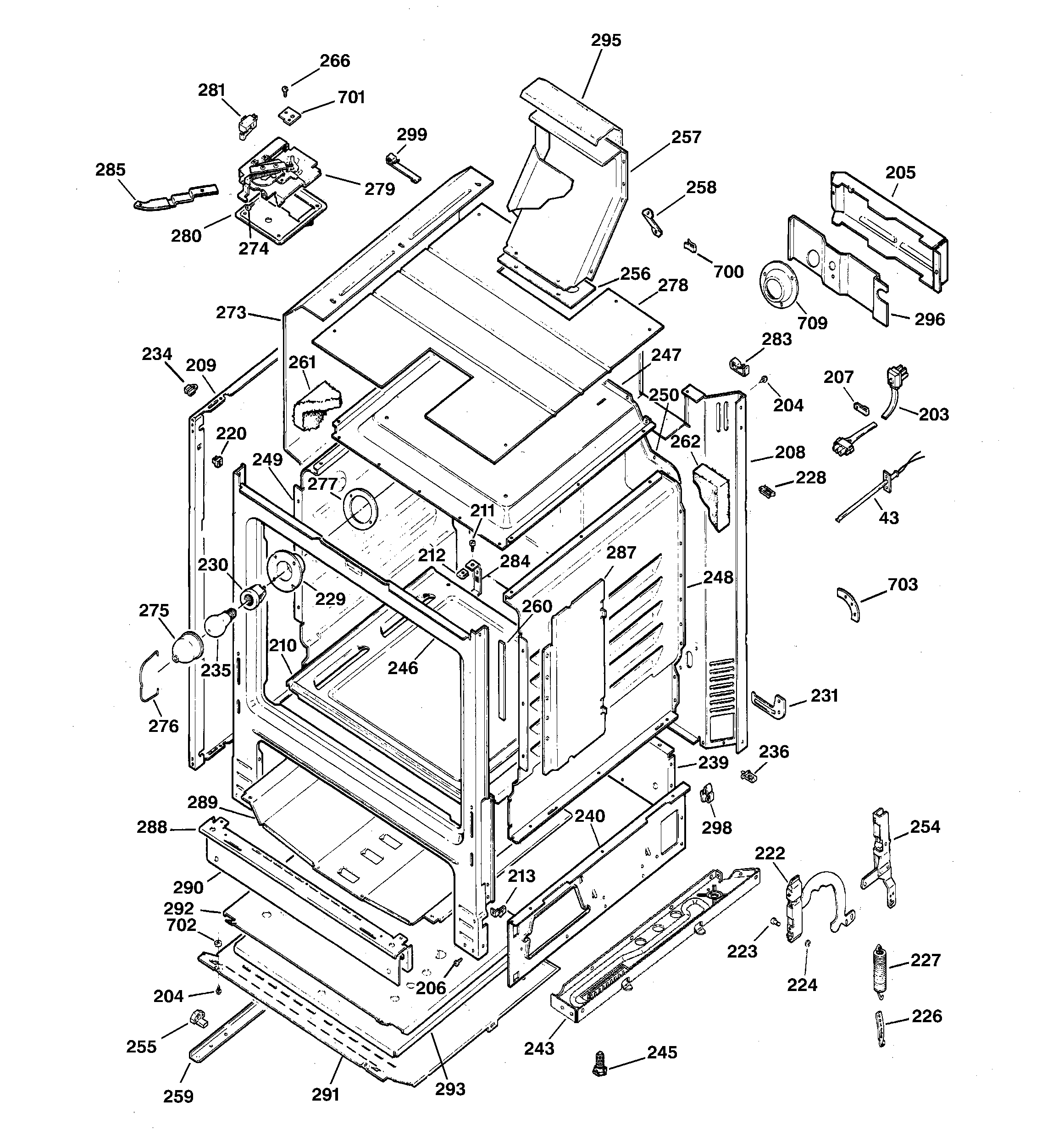 GE JGBP31WEC3WW body parts diagram