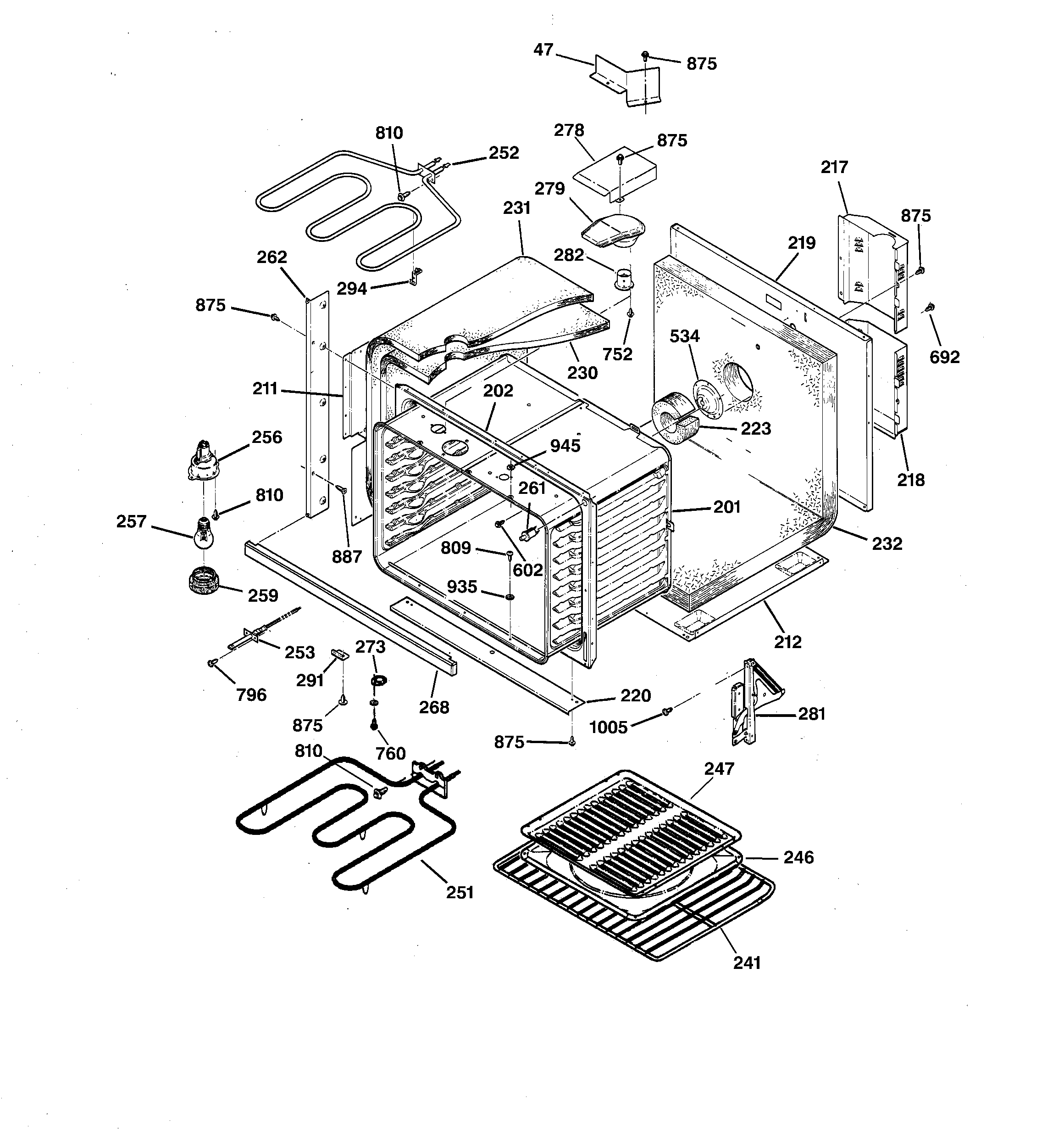 GE JTP17SC1SS body parts diagram