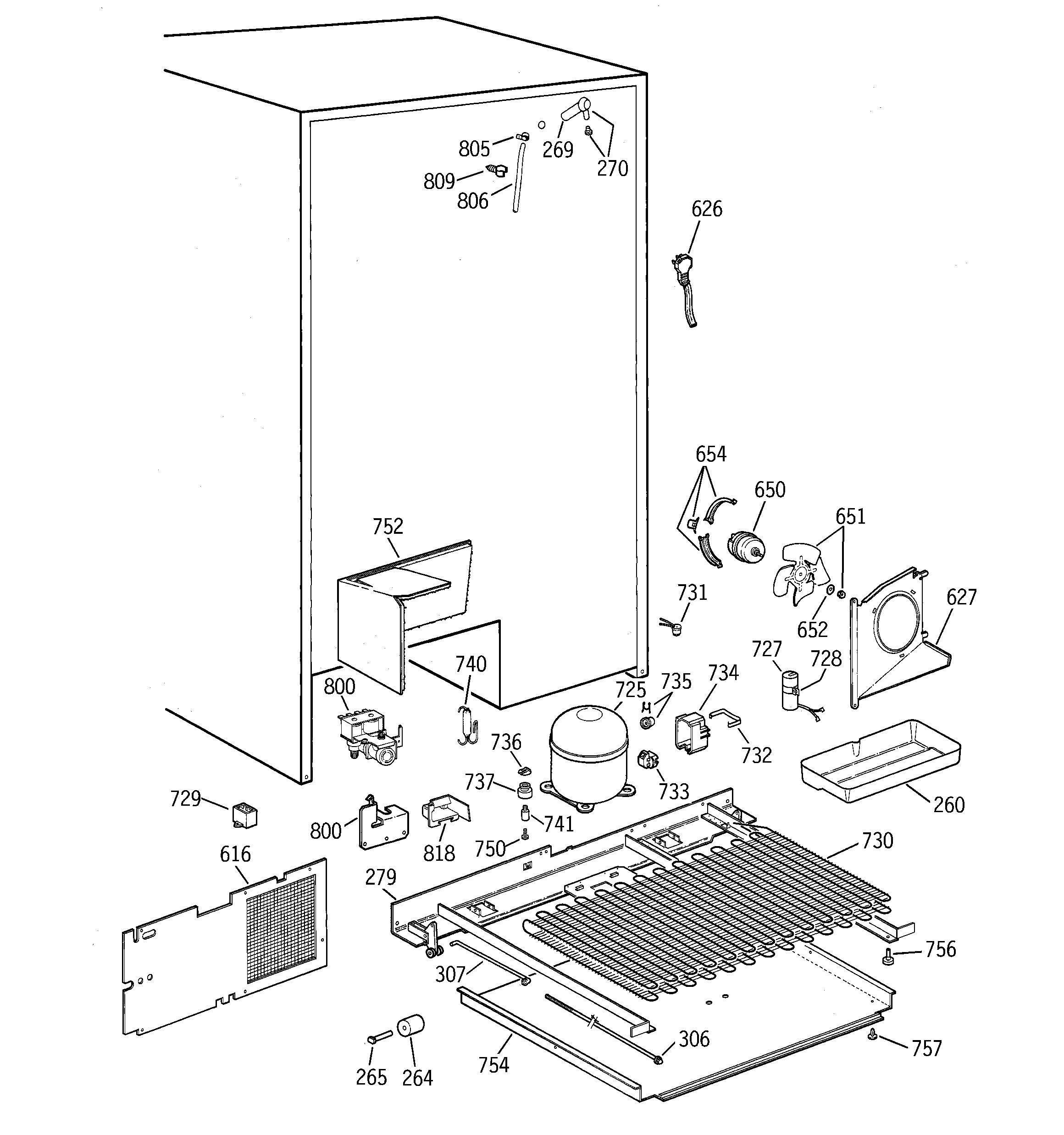 GE TPJ24PRDBBB unit parts diagram