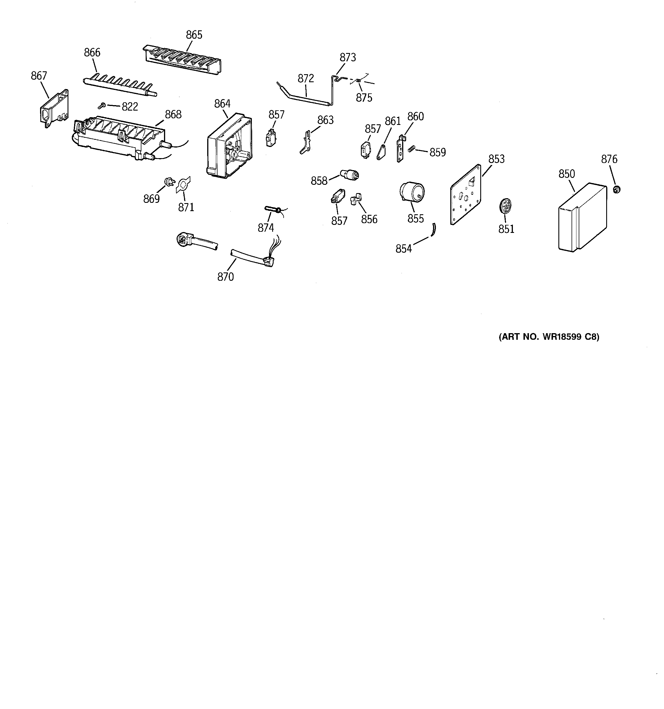 GE TPX24BRDBWW icemaker wr30x0328 diagram