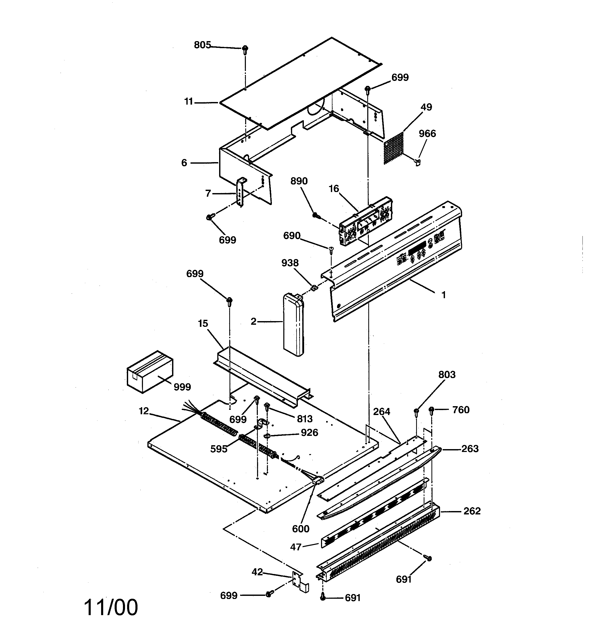GE JRS04BW4BB control panel diagram