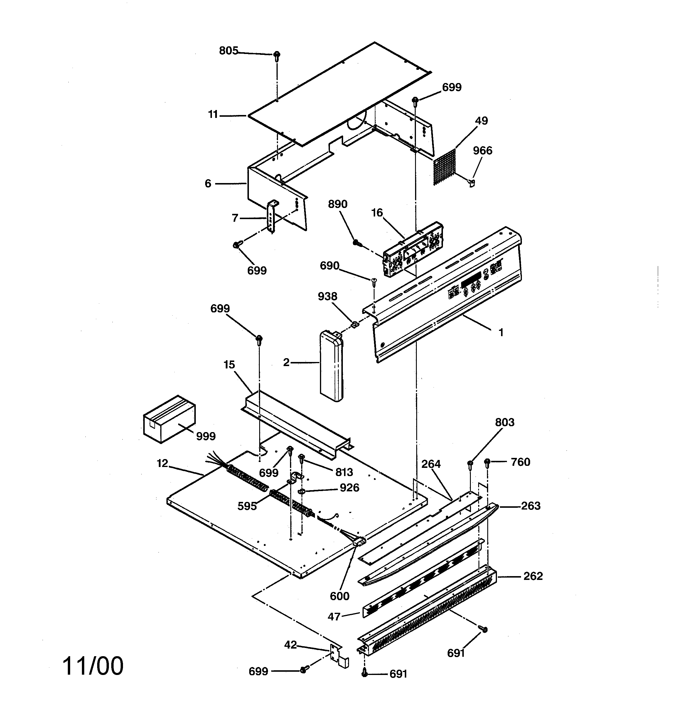 GE JRS04BW3BB control panel diagram