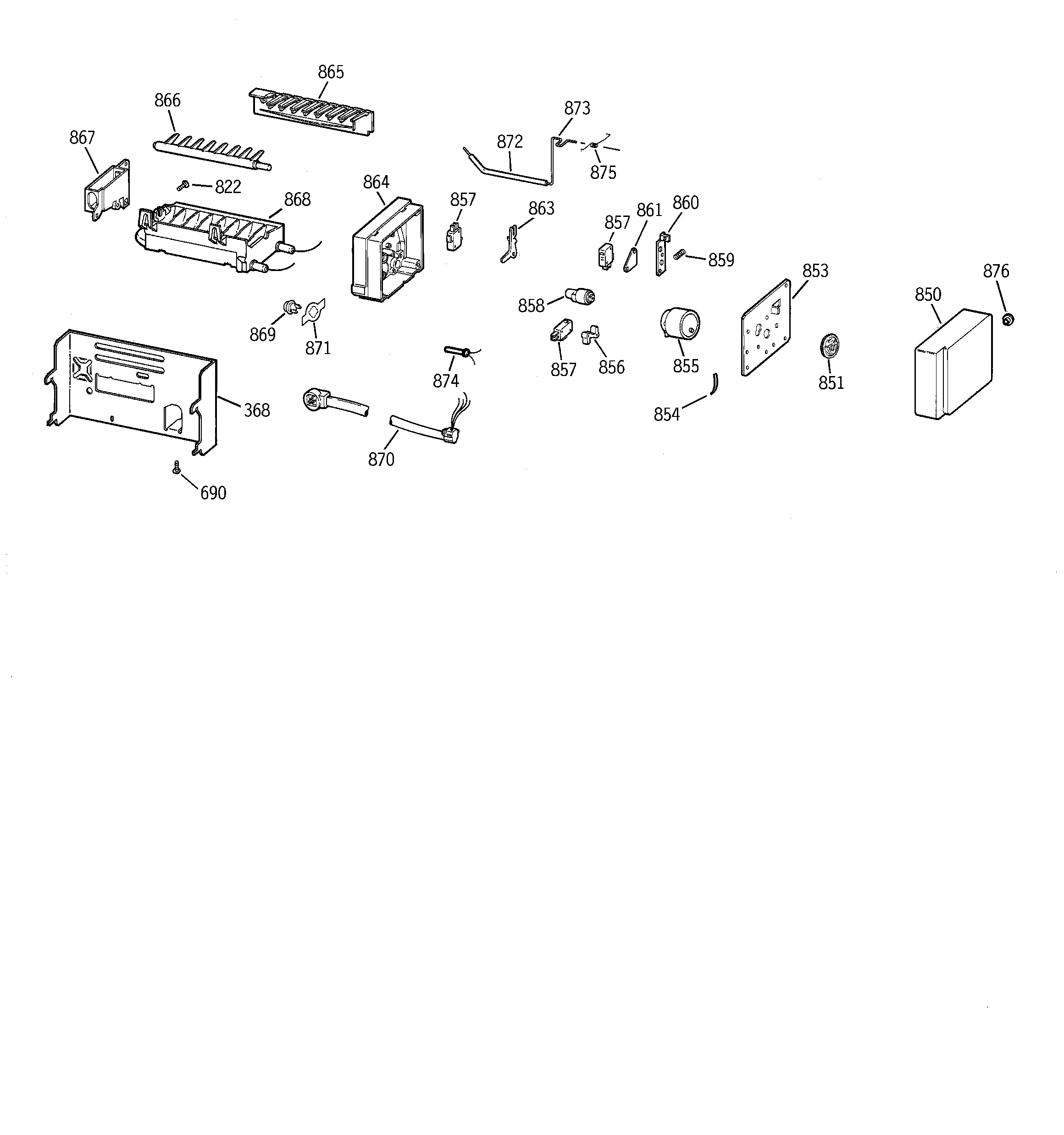 GE TPX24PBBBWW icemaker wr30x0328 diagram