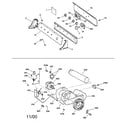 GE DWSR475GY3AA backsplash, blower & motor diagram