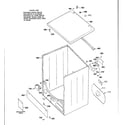 GE CADE165SWH cabinet & top assembly diagram