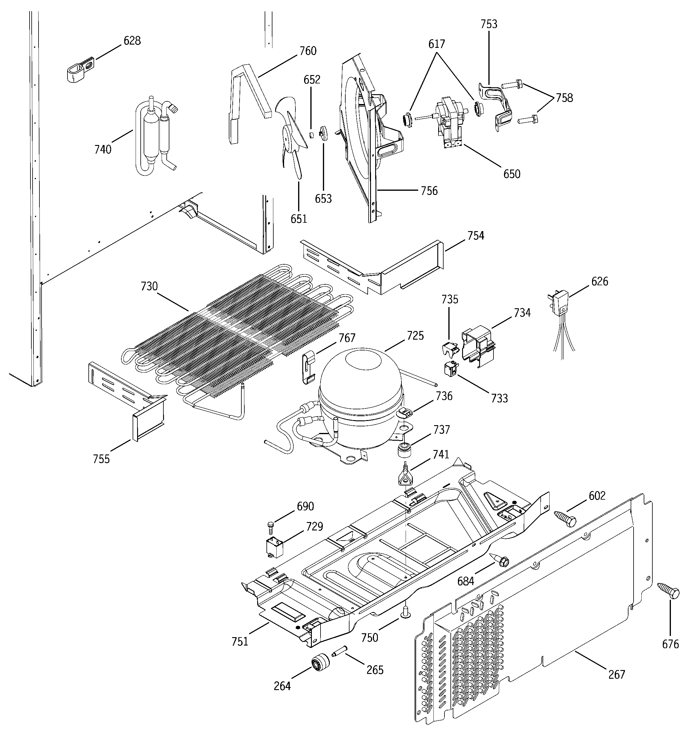GE GTS18IBMBRWW unit parts diagram