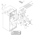 GE GTS18DBMBRWW freezer section diagram