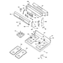 GE EGR3001ED1SS control panel & cooktop diagram